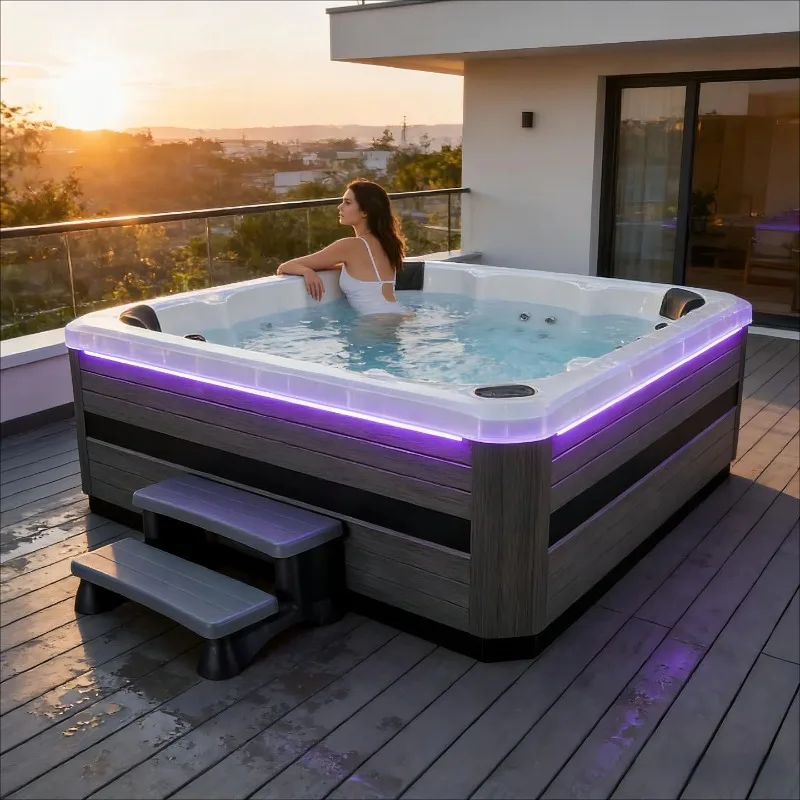 Spa Wellness Jacuzzi - Açık Hava Jakuzisi Çok Kişilik Isıtmalı